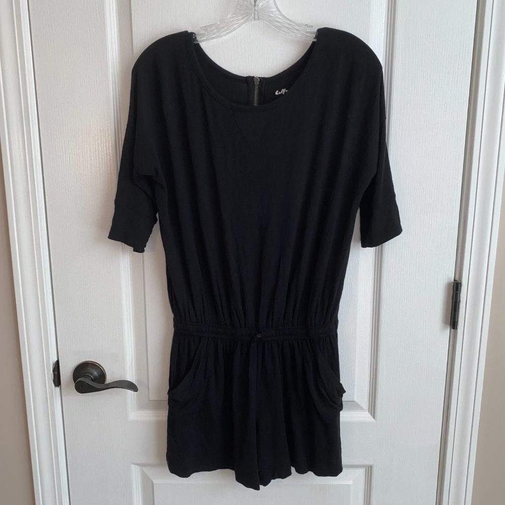 - Half Moon shorts romper S/M NWOT soft loungewear
